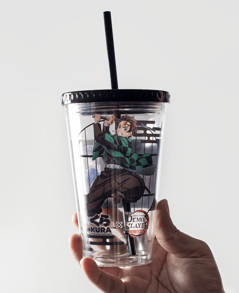 Demon Slayer Kura Sushi Collab bottle