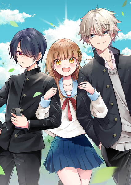 Illustration for Mito and Kei Hozumi's Seishun wa Sankakukei no Loop