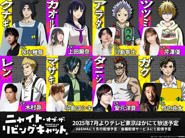 Nights of the Living Cat anime cast