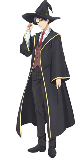 The Classroom of a Black Cat and a Witch anime character visual of Claude as a human