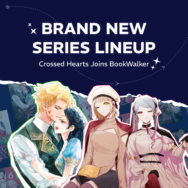 Announcement image of BookWalker's partnership with Cross Hearts